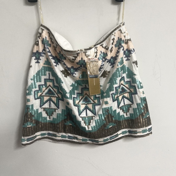 Francesca's Collections Dresses & Skirts - White Bedazzled Mini Skirt